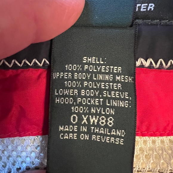 Men's L.L. BEAN Blue Full Zip Hooded Wind stopper Jacket Size L - Picture 9 of 13